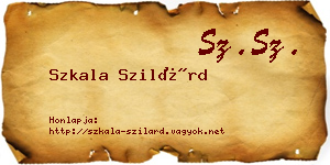 Szkala Szilárd névjegykártya